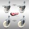 Service Caster 4 Inch SS Nylon Wheel 12mm Threaded Stem Caster Total Lock Brake SCC, 2PK SCC-SSTSTTL20S414-NYS-M1215-2-S-2 - alternate 1